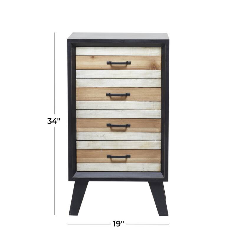 Wooden Room Cabinet - Black - Roche River Decor