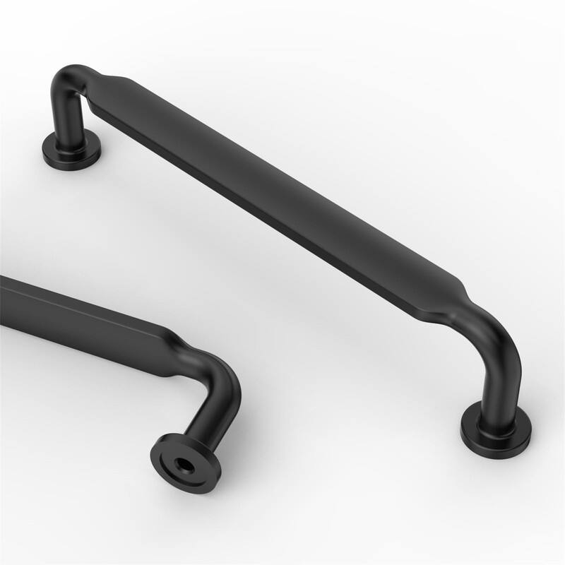 10 Pack 5 Inch Cabinet Pulls - 5"L x 1"W - Matte Black
