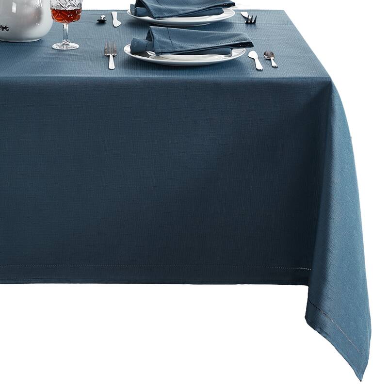 Alison Eyelet Punched Border Fabric Tablecloth