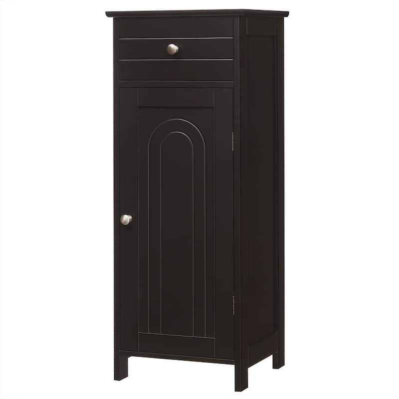 Costway Bathroom Floor Cabinet Storage Organizer Free-Standing with
