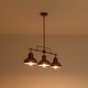 preview thumbnail 39 of 37, Industrial 3-Light Dome Kitchen Island Pendant - Brushed Black Grey