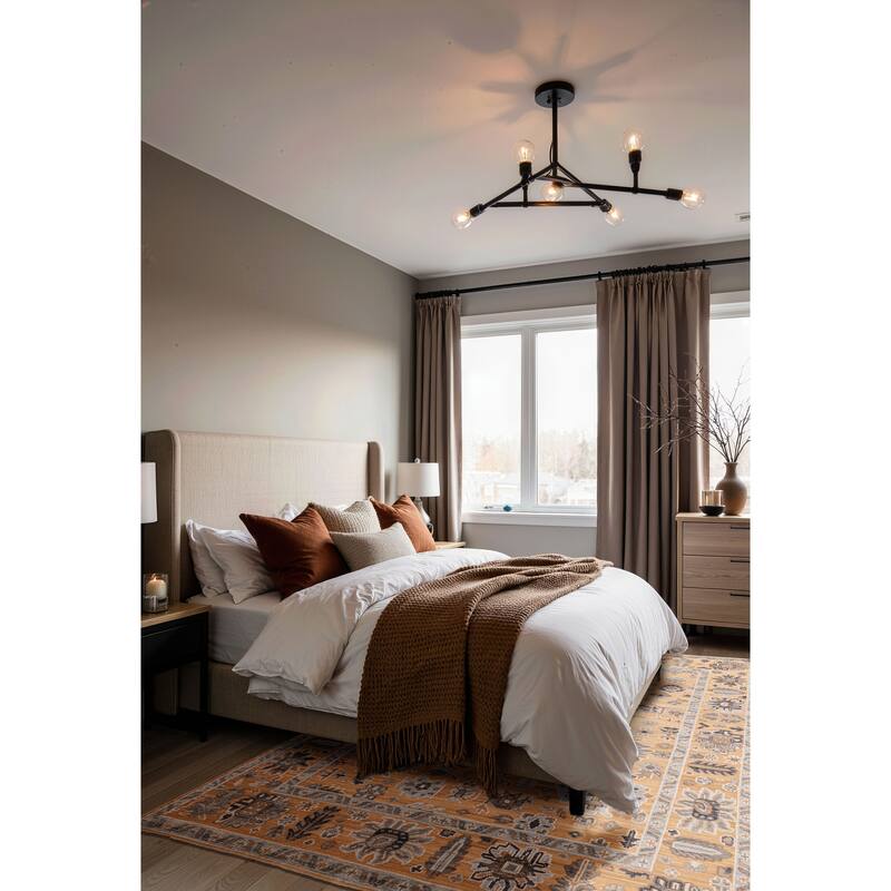 ECARPETGALLERY Hand-knotted Finest Oushak Tan Wool Rug - 8'0 x 10'3