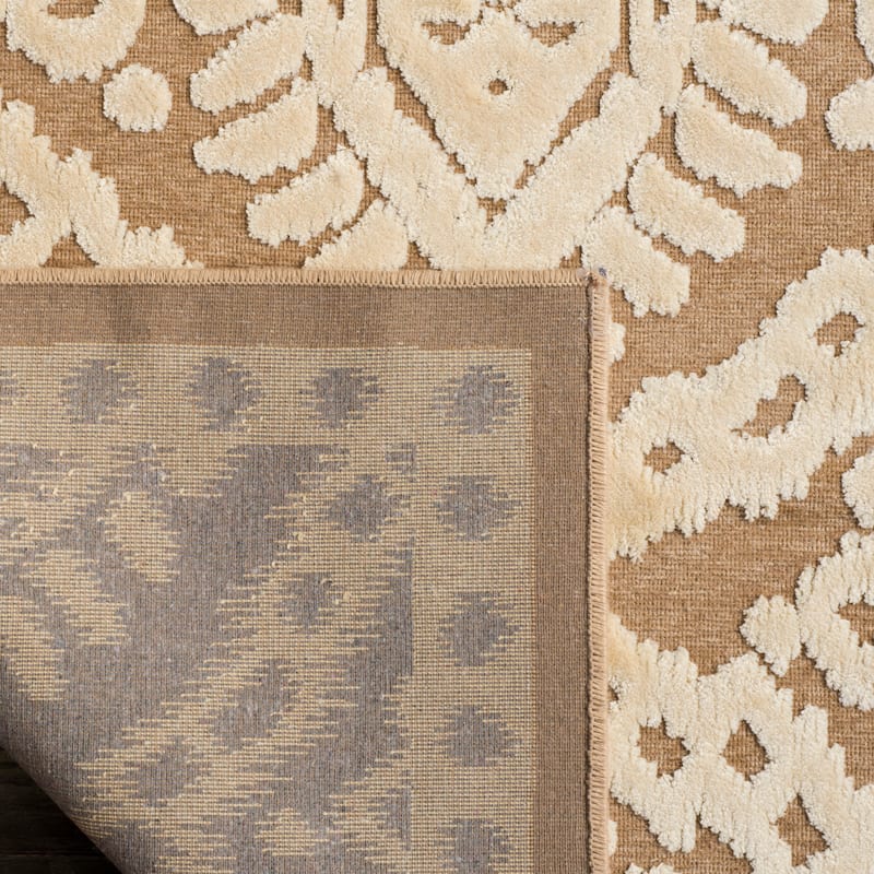 Martha Stewart by SAFAVIEH Handmade Freerkje Viscose Rug - 4' x 5'7" - Reed