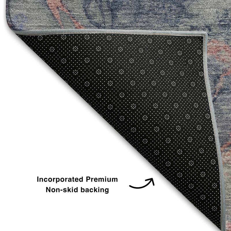 Premium Washable Super Soft Modern Crackle Mayfield Rug