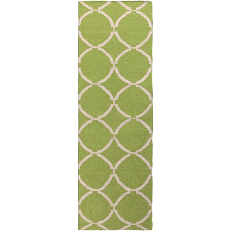 Hand-woven Downey Flatweave Wool Runner Rug