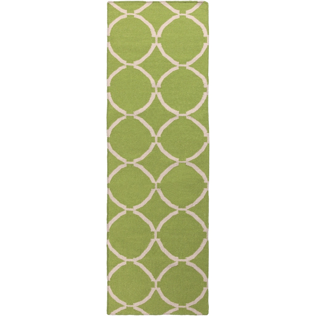 Hand-woven Downey Flatweave Wool Runner Rug