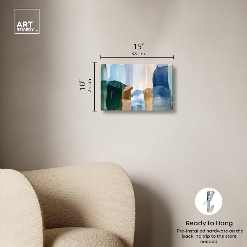 Contoured Calm II Canvas by Art Remedy, Gallery Wrapped