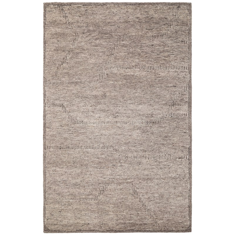Terra by Obeetee Manali Moroccan Area Rug, Gray