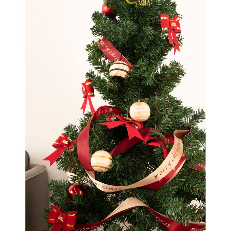 BECKI OWENS Rustic Wooden Christmas Ornaments - Set of 3 - Wood