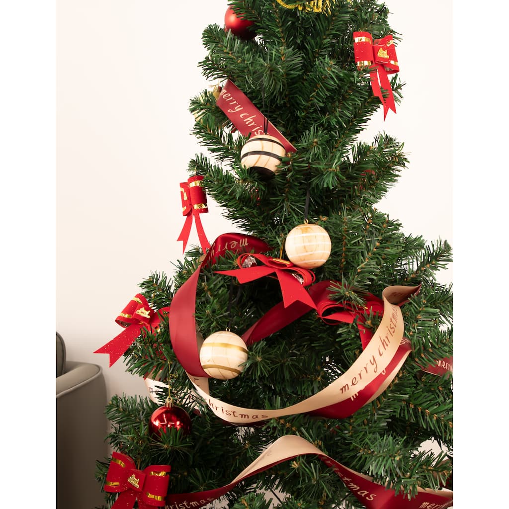 BECKI OWENS Rustic Wooden Christmas Ornaments - Set of 3