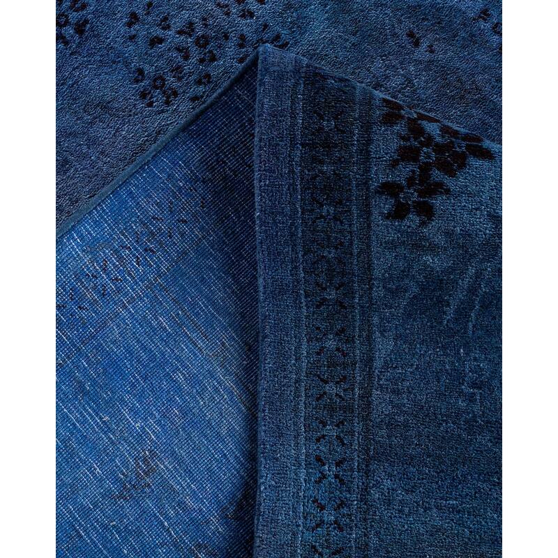 Contemporary Overdyed Wool Hand Knotted Area Rug - 8' 1" x 10' 1"