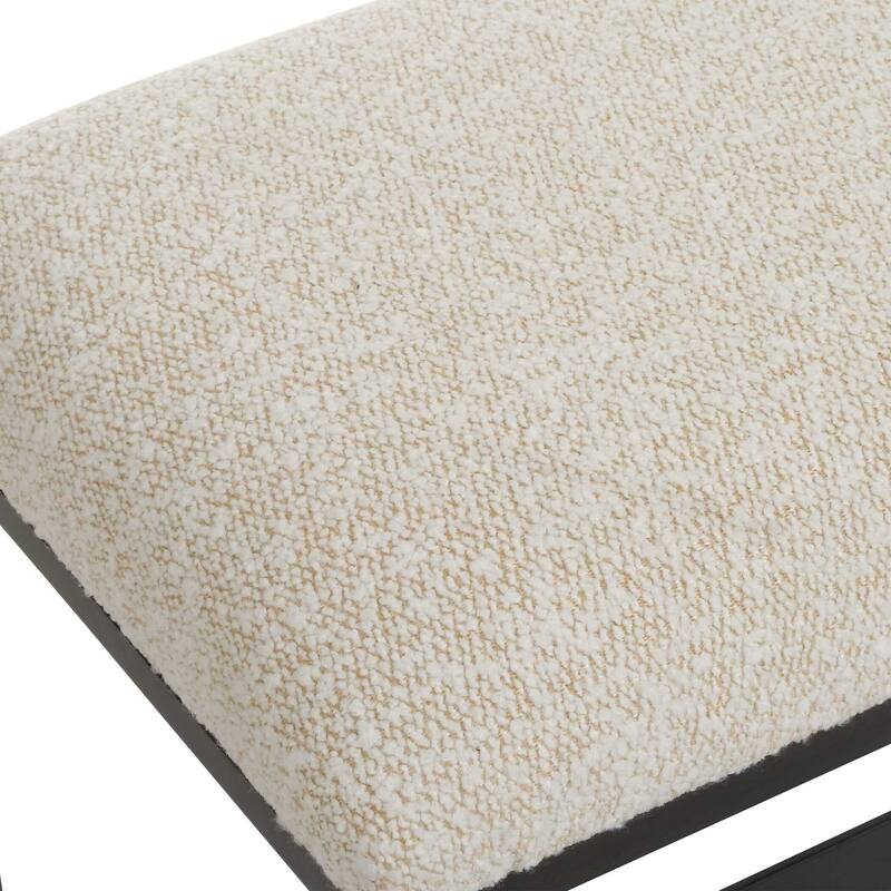 Uttermost Halston Upholstered White Bench
