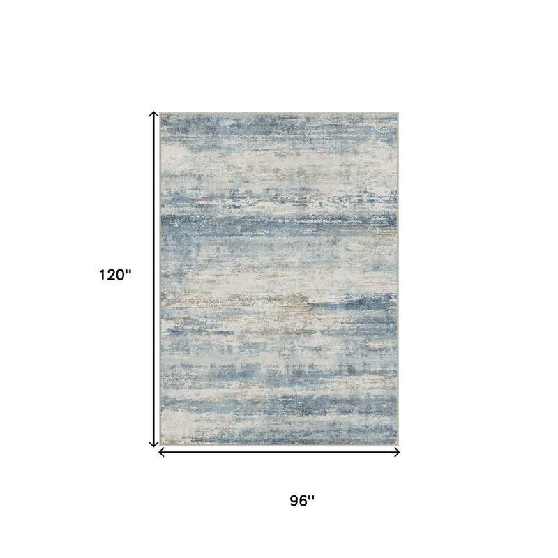 HomeRoots Abstract Traditional Rectangle Area Rug