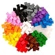 preview thumbnail 1 of 4, Strictly Briks Large Building Blocks for Kids, Rainbow Colors, 204 Pieces, Compatible with Major Brands Multi