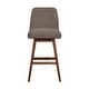 preview thumbnail 49 of 176, Amalie Upholstered Bar Stool, Swivel Counter Height Stool with Solid Wood Frame