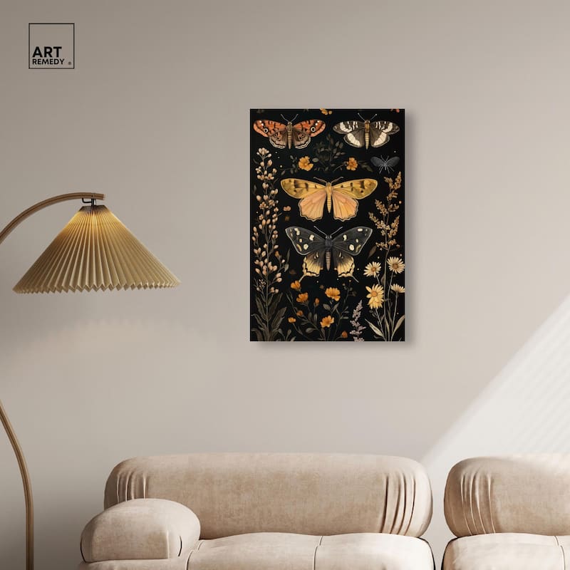 Winged Visitors II Canvas by Art Remedy, Gallery Wrapped