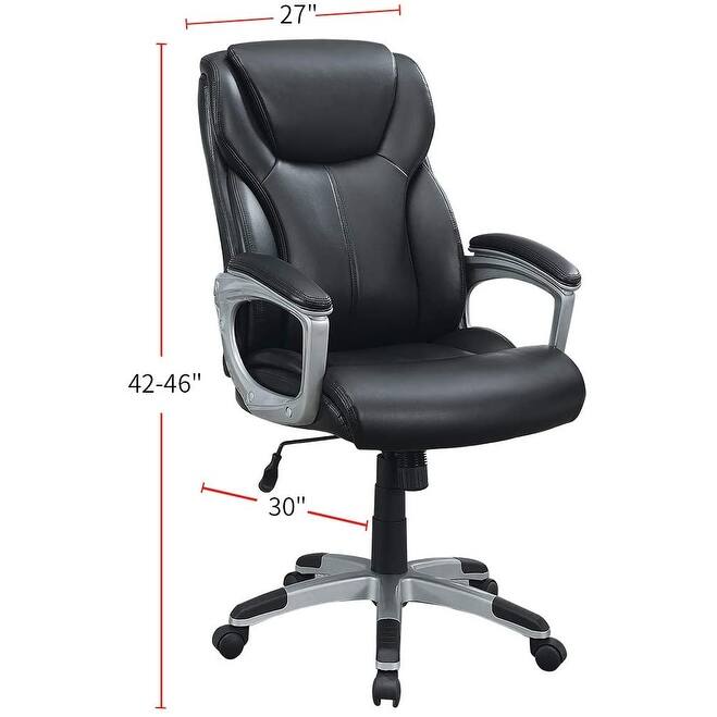 Office High Back Leather Chair Ergonomic Height Adjustable Desk Chair Executive Conference Task