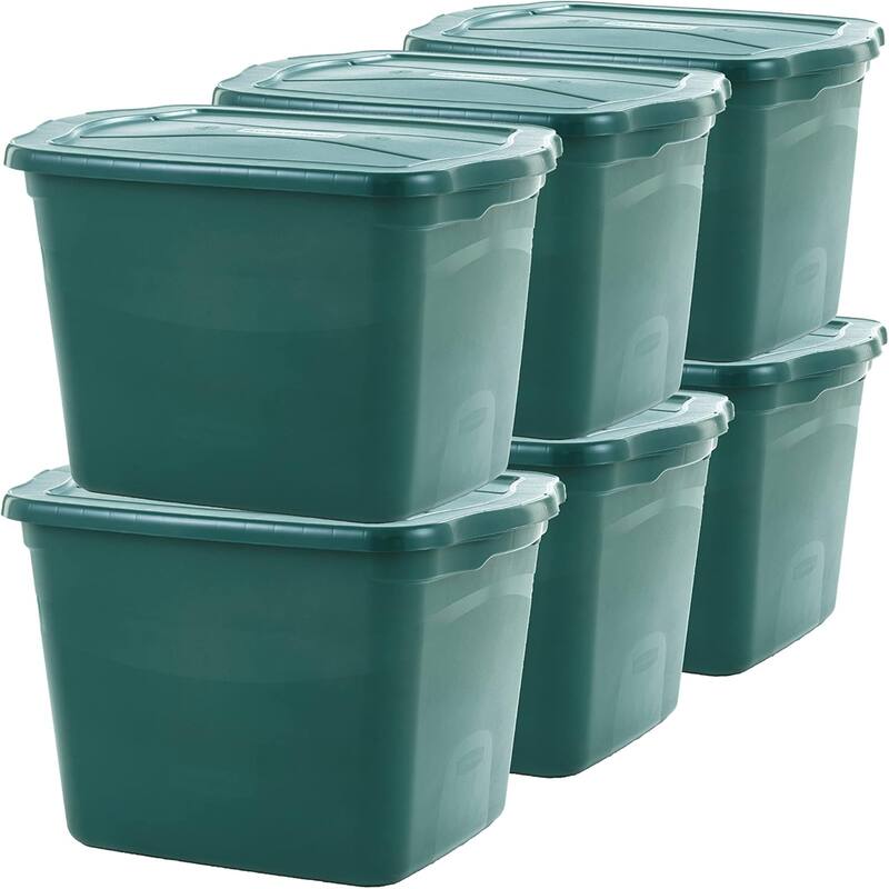 Rubbermaid ECOSense Storage Bins - 18 Gal - 6 Pack