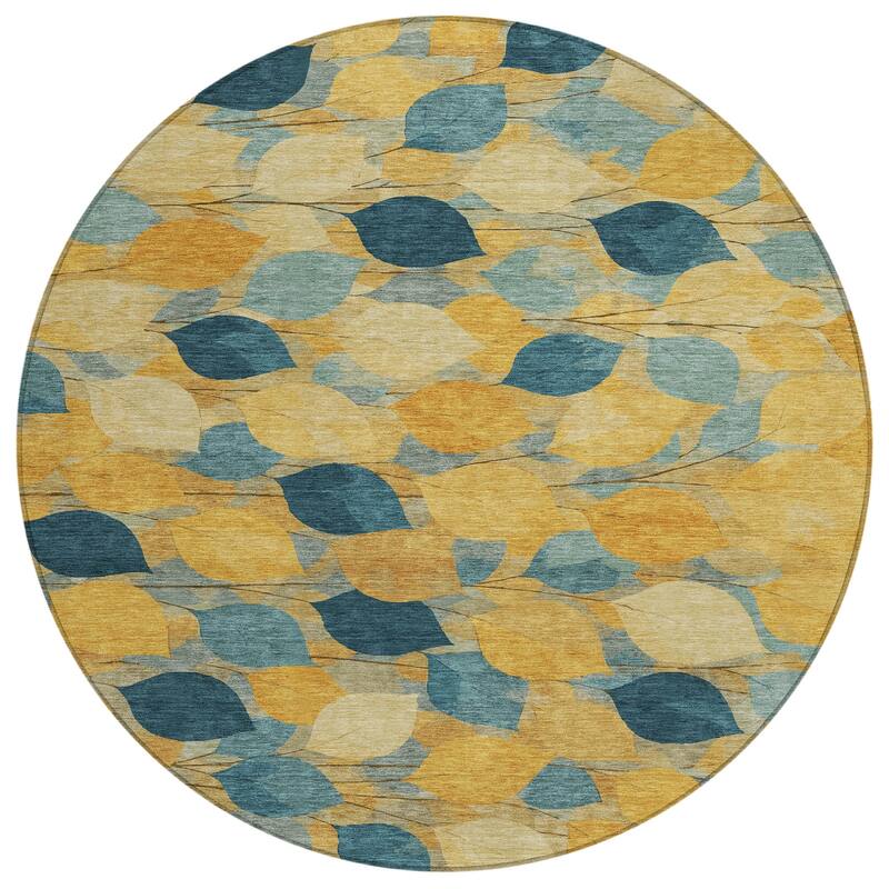 Machine Washable Indoor/ Outdoor Floral Mila Chantille Rug