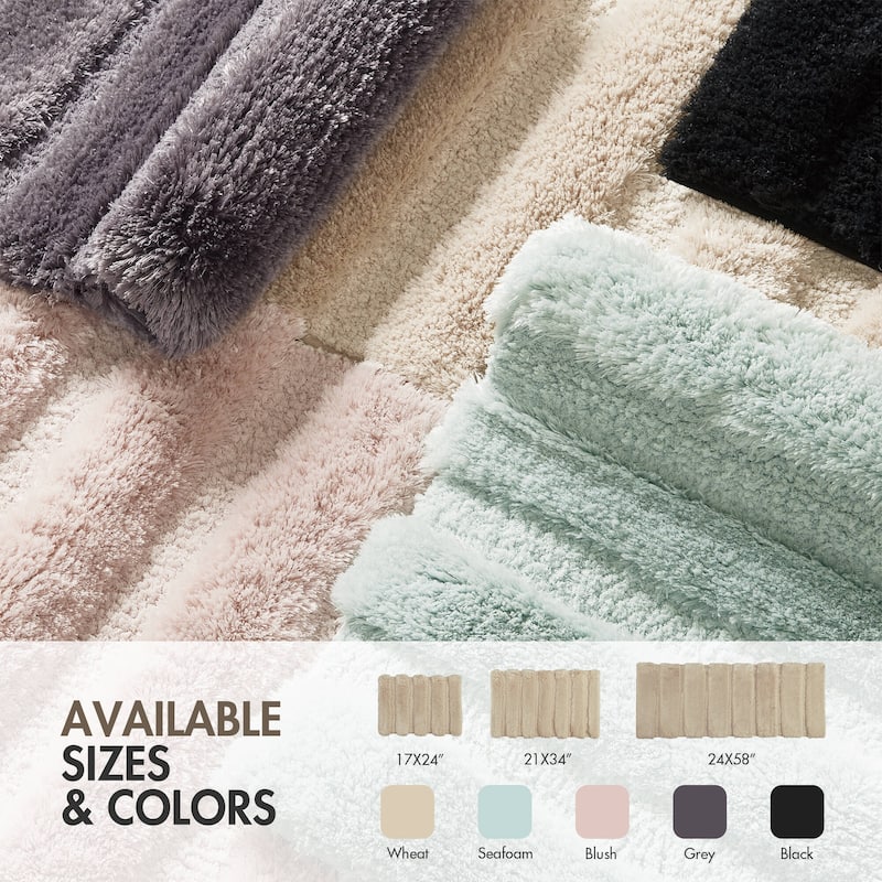 Madison Park Tufted Pearl Channel Solid Bath Rug