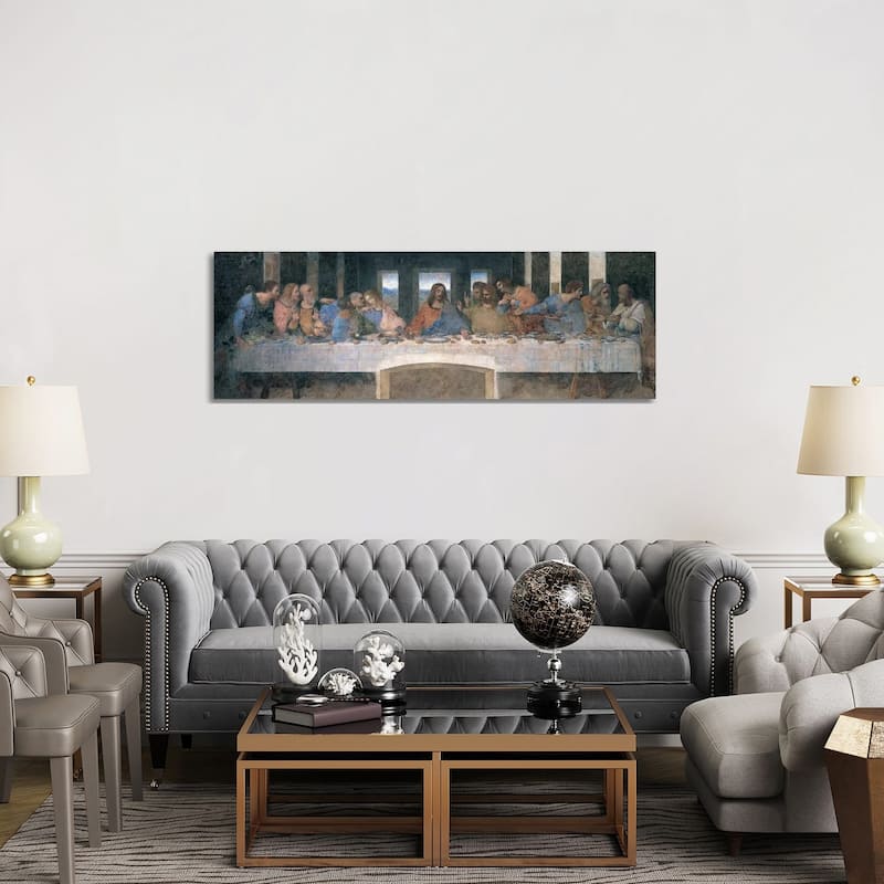 iCanvas "L'Ultima Cena (The Last Supper), Cropped" by Leonardo da Vinci Canvas Print