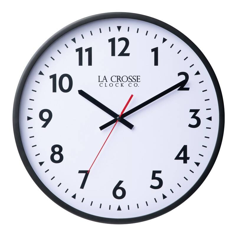 La Crosse Clock 404-3841-INT 16 Inch Commercial Silent Quartz Clock