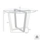 preview thumbnail 4 of 18, Devi 48 inch Glass and Black Steel Round Dining Table