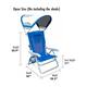 Outdoor Backpack Beach Chair, Sturdy Steel and Polyester, with Sunshade ...