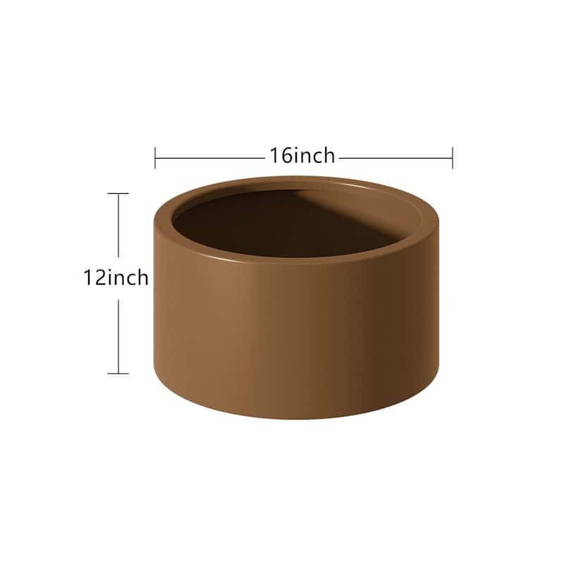 Corten Steel Round Raised Garden Bed Kit Pre-Rusted Metal Box for Vegetables, Flowers, Herbs Ideal for Outdoor Gardening