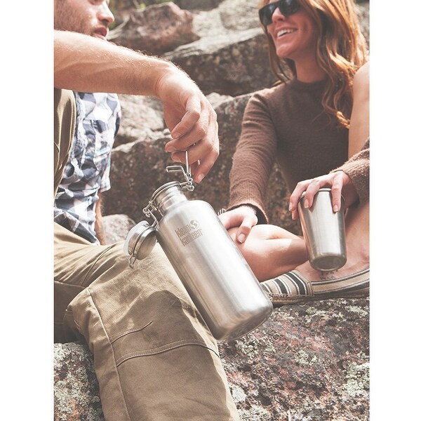 Klean Kanteen Classic 64 oz. Growler with Swing Lok Cap - Brush
