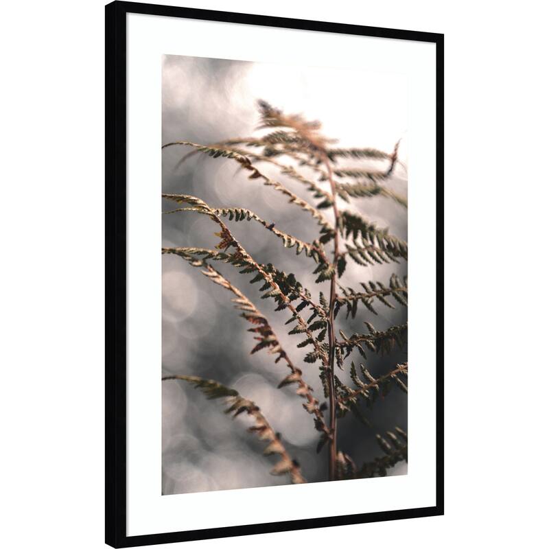 Autumn fern by Christina Sillen Wood Framed Wall Art Print