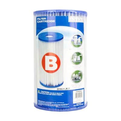 Intex Easy Set Type B Replacement Filter Cartridge for Swimming Pools (36 Pack) - 18.4