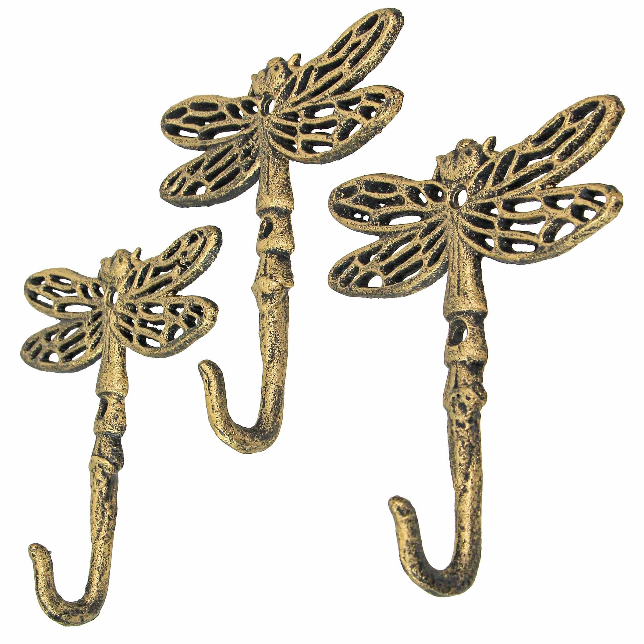 Dragonfly towel hooks sales