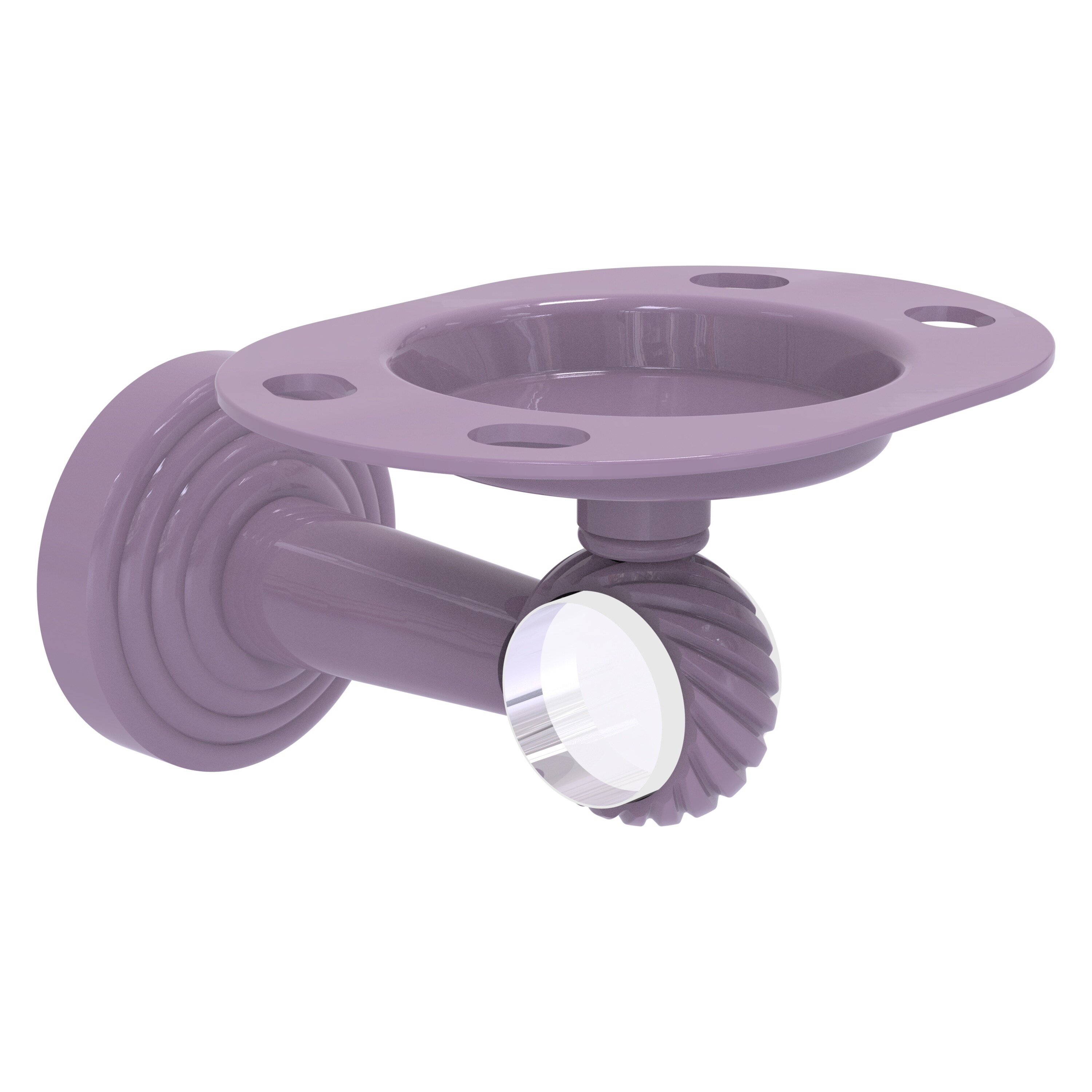 Allied Brass Pacific Beach Collection Tumbler and Toothbrush Holder with Twisted Accents