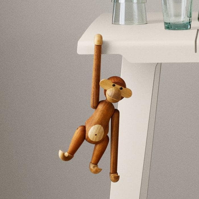 Kay Bojesen Monkey, Teak/Limba, Small - H: 7.3"