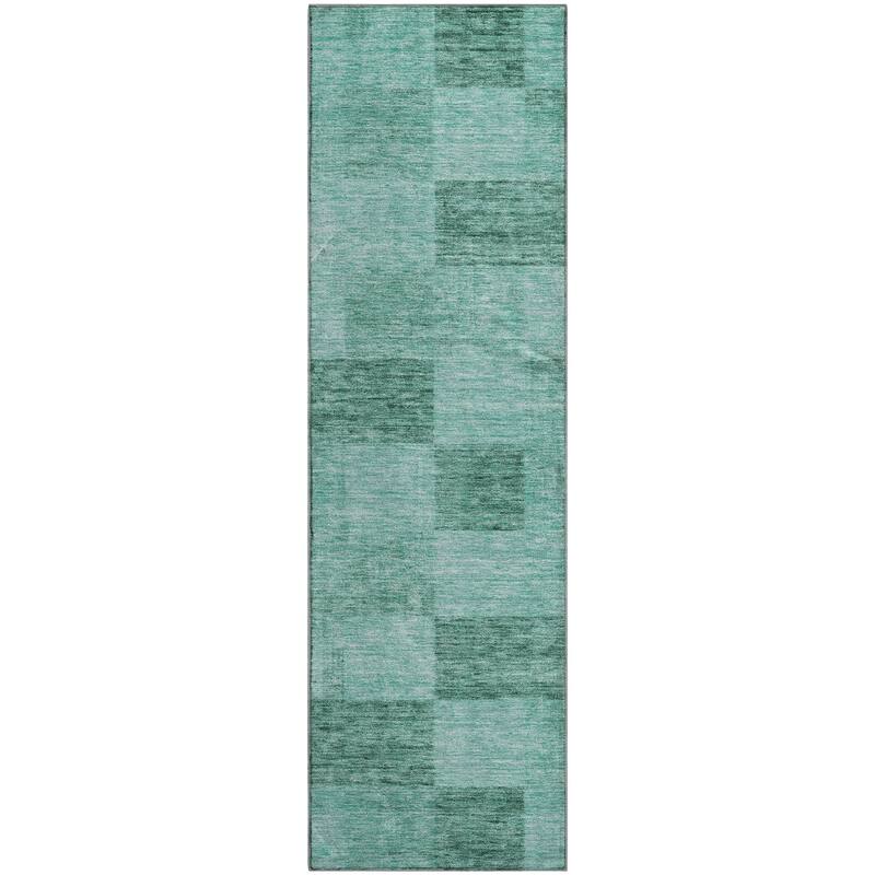 Premium Washable Super Soft Modern Checker Mayfield Rug