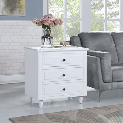 3-Drawer Nightstand Storage