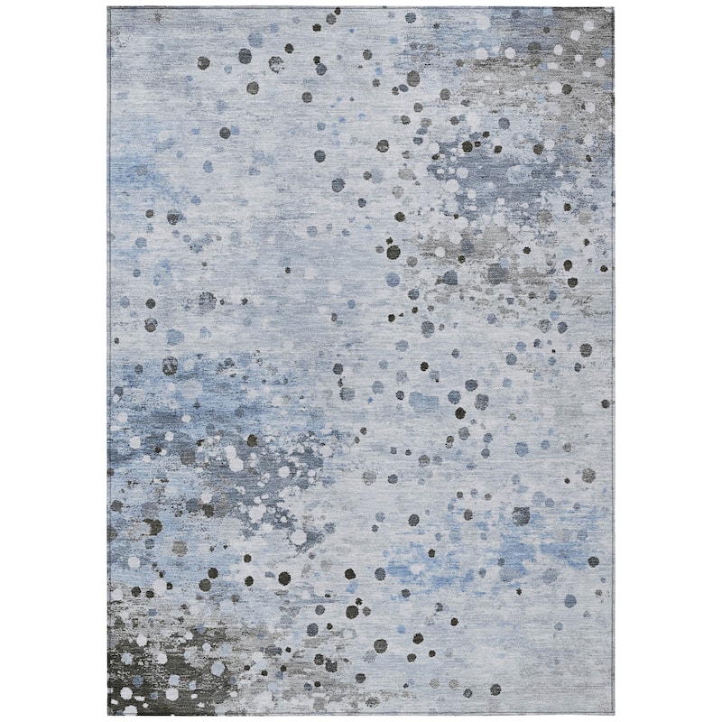 HomeRoots Abstract Transitional Rectangle Outdoor Rug