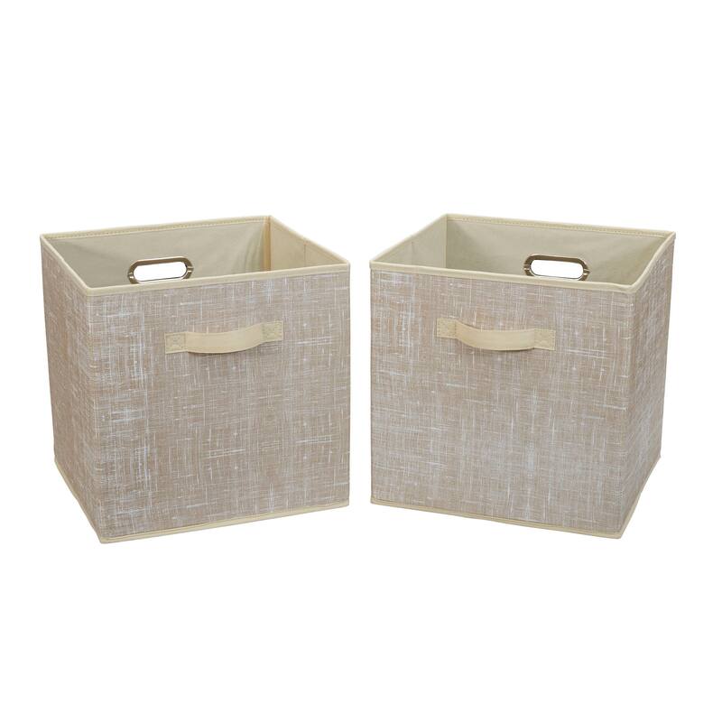 Household Essentials Fabric Storage Bins, Set of 2