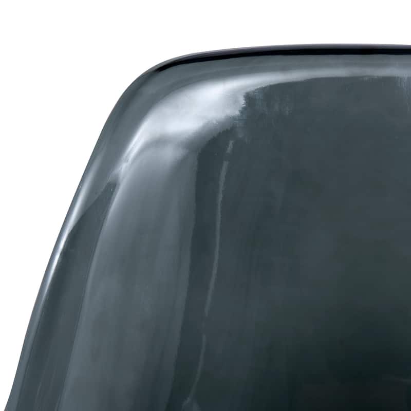 Cresco Ergonomic Modern Shell Seat Dining Chair with Chrome Eiffel Base and Curved Back Accent Side Chair (Set of 4)