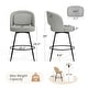 preview thumbnail 51 of 61, Swivel Bar Stools Set Of 2/3/4, Metal Bar Stools, Modern Upholstered Bar Stools For Kitchen Island - 20.3"W X 20.3"D X 39"H