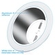 preview thumbnail 22 of 26, 12-Pack 6 Inch Recessed Can Light Trim, Metal Step Baffle Trim