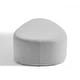 preview thumbnail 12 of 42, 43" Rounded Triangle Upholstered Ottoman, Oversize Fabric Ottoman Footstool