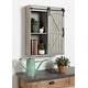 preview thumbnail 5 of 57, Kate and Laurel Cates Decorative Wood Cabinet with Sliding Barn Door - 22x28