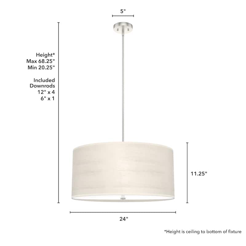 Hunter Solhaven Drum Pendant Light