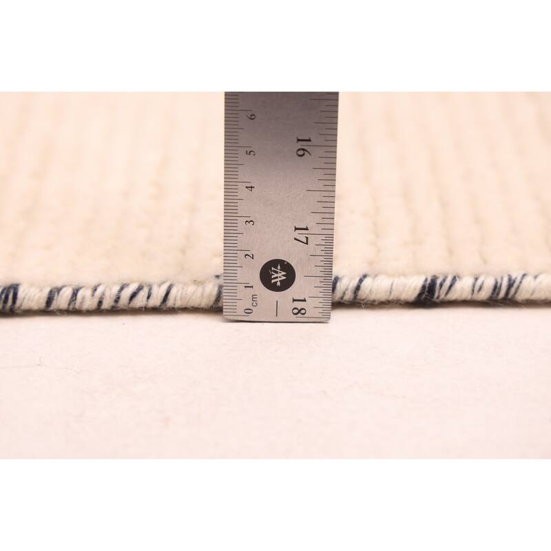 ECARPETGALLERY Hand-knotted Pak Finest Marrakesh Cream Wool Rug - 4'2 x 12'3