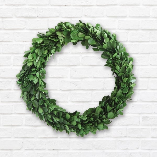 slide 2 of 7, Preserved Genuine Boxwood Wreath