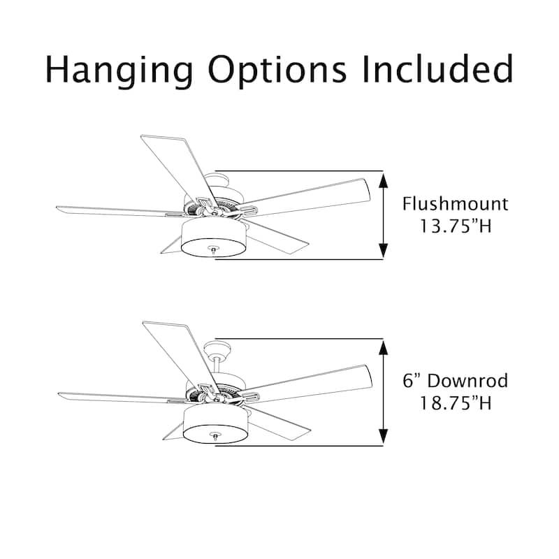 The Curated Nomad Carillon 52-inch Woven Rope 5-blade LED Ceiling Fan
