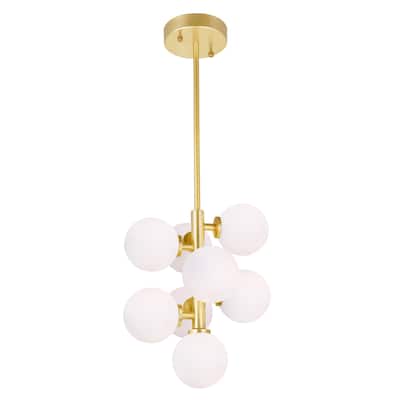 Arya 8 Light Pendant With Satin Gold Finish - Satin Gold