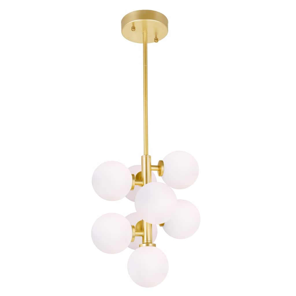 Arya 8 Light Satin Gold Pendant - Satin Gold